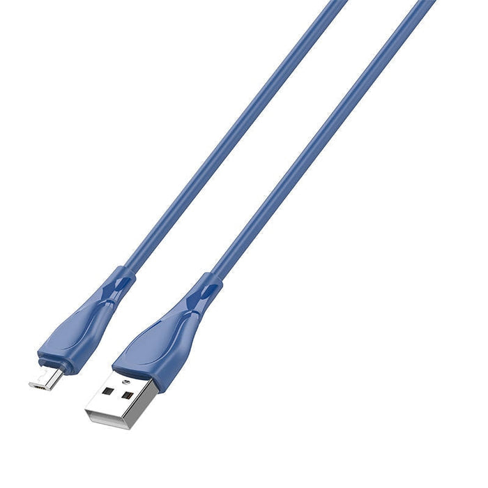Кабел LDNIO LS612 USB към MicroUSB 2m 30W син