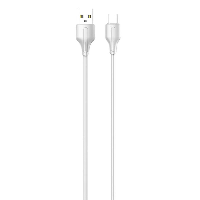 Кабел LDNIO LS540 USB към USB - C 2.4A 0.2m бял