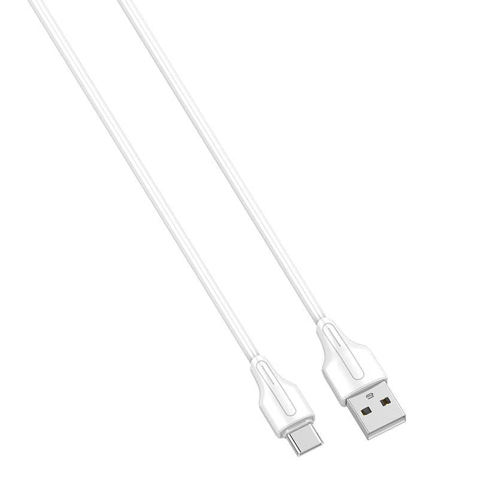 Кабел LDNIO LS540 USB към USB - C 2.4A 0.2m бял