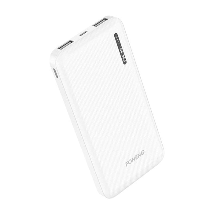 Преносима батерия Foneng P100 10000mAh 2.1A бяла