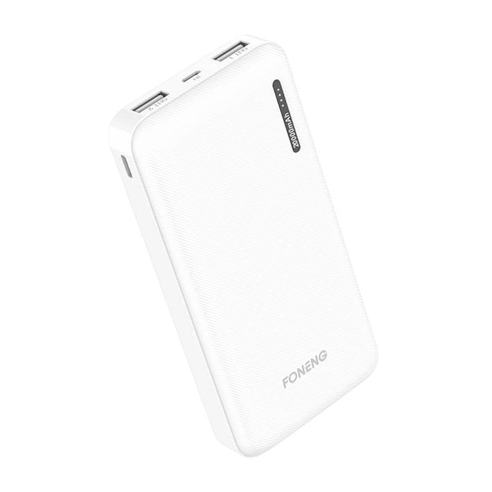 Преносима батерия Foneng P200 20000mAh 2.1A бяла