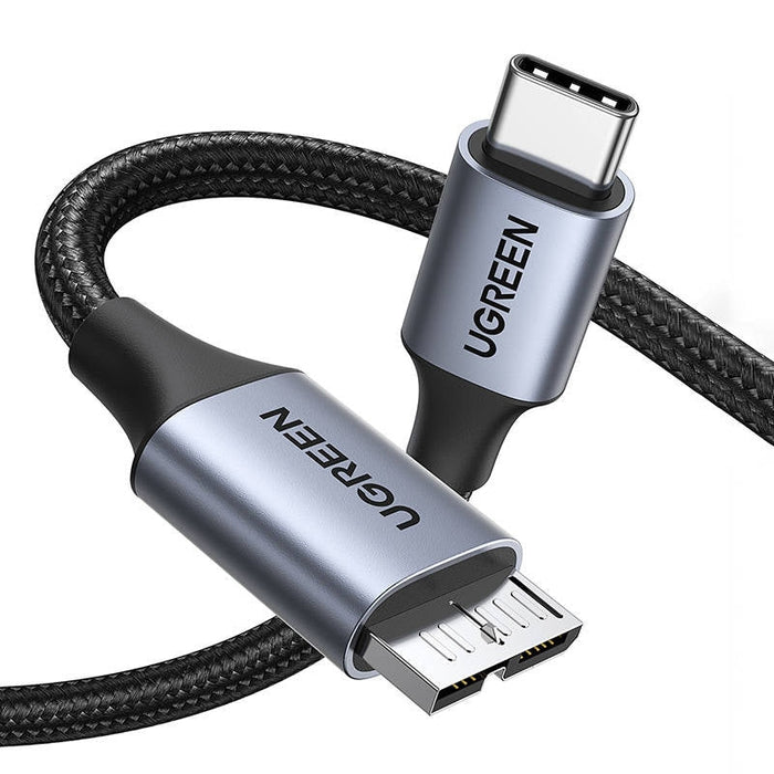 Кабел UGREEN 15232 USB - C към MicroUSB 1m space gray