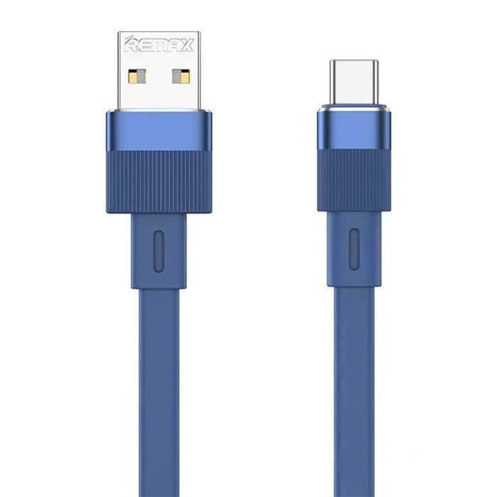 Кабел Remax Flushing USB - C 2.4A 1m син