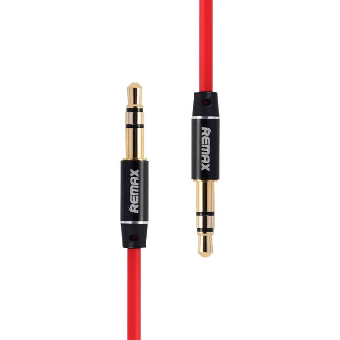 AUX кабел Remax RL - L200 3.5mm мини жак 2m червен