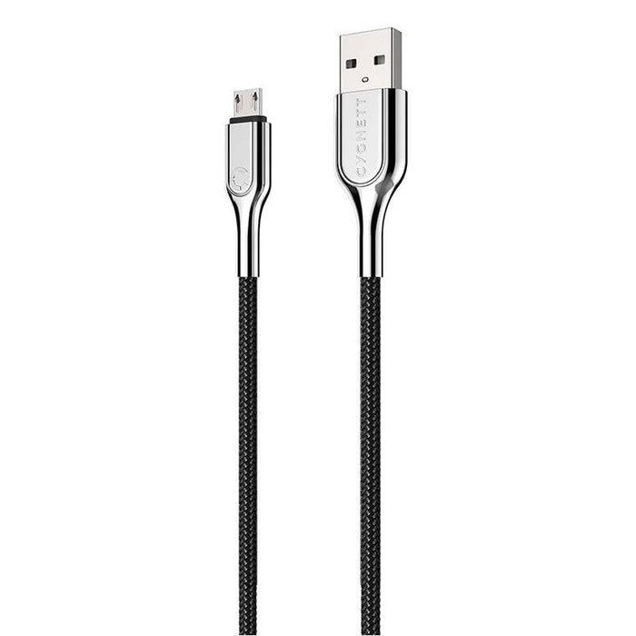 Кабел Cygnett Armoured USB към MicroUSB 12W 2m черен