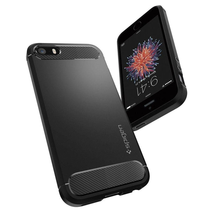 Калъф за iPhone 5 / 5s SE Rugged Armor черен