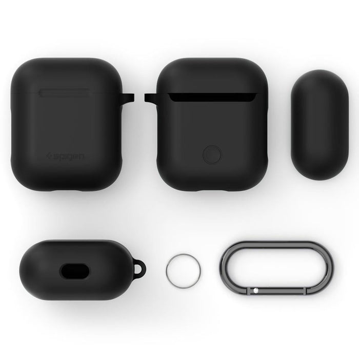 Калъф Spigen Silicone за Airpods 1/2 черен