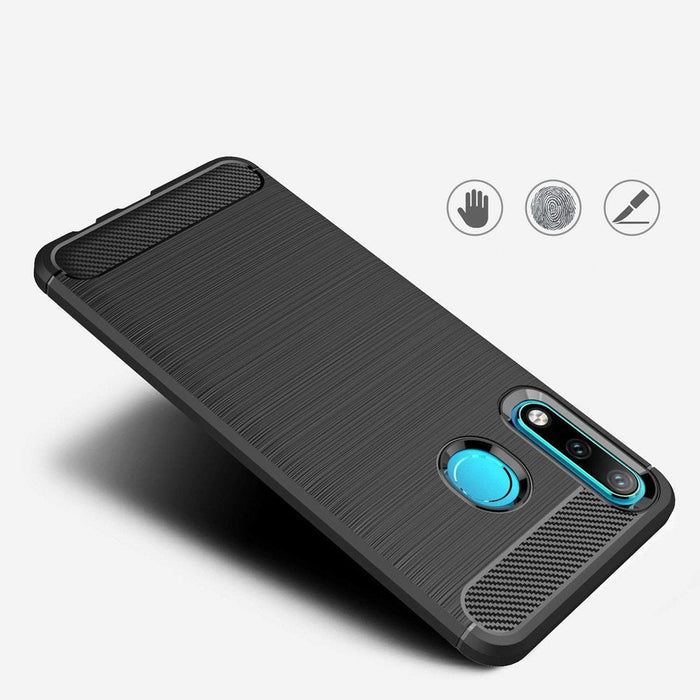 Кейс HQWear Carbon Case за Huawei P30 Lite син