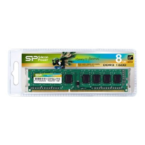 Памет SILICON POWER DDR3 8GB 1600MHz CL11 DIMM 1.5V