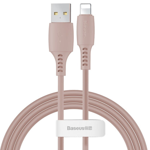 Кабел Baseus USB към Lightning 2.4A 1.2m Розов