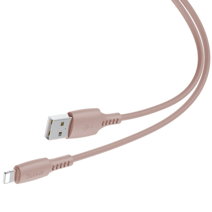 Кабел Baseus USB към Lightning 2.4A 1.2m Розов