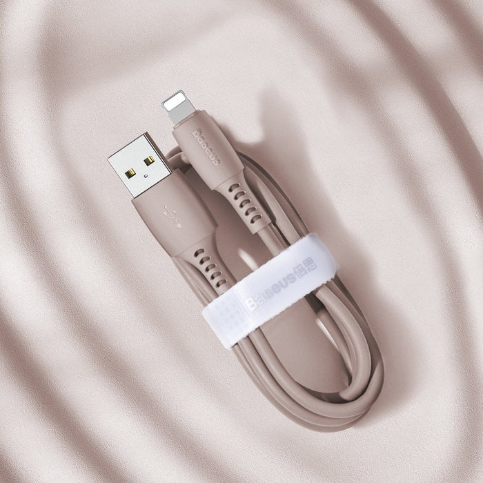 Кабел Baseus USB към Lightning 2.4A 1.2m Розов