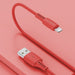 Кабел Baseus USB към Lightning 2.4A 1.2m Червен