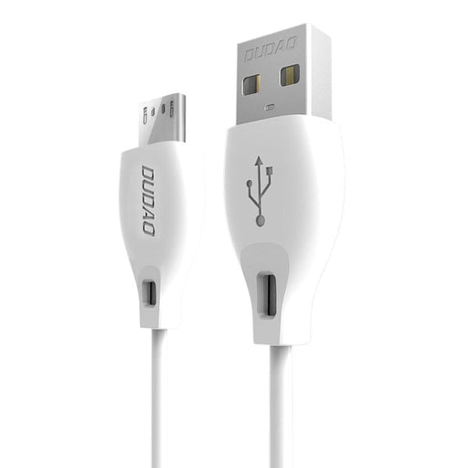 Кабел Dudao L4M Micro USB 2.4А 1m бял