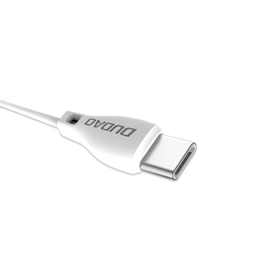 Кабел Dudao USB Type C 2.1A 1m Бял