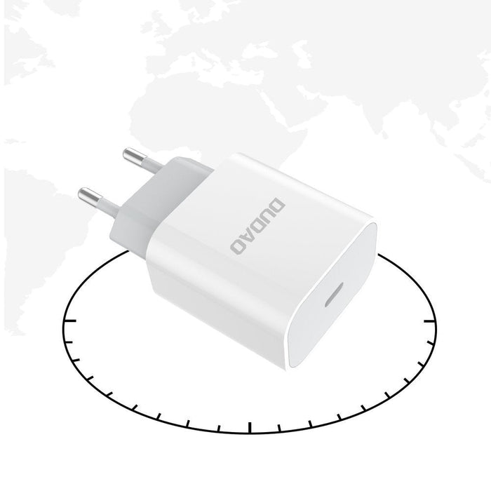 Зарядно устройство Dudao EU USB Type C 18W