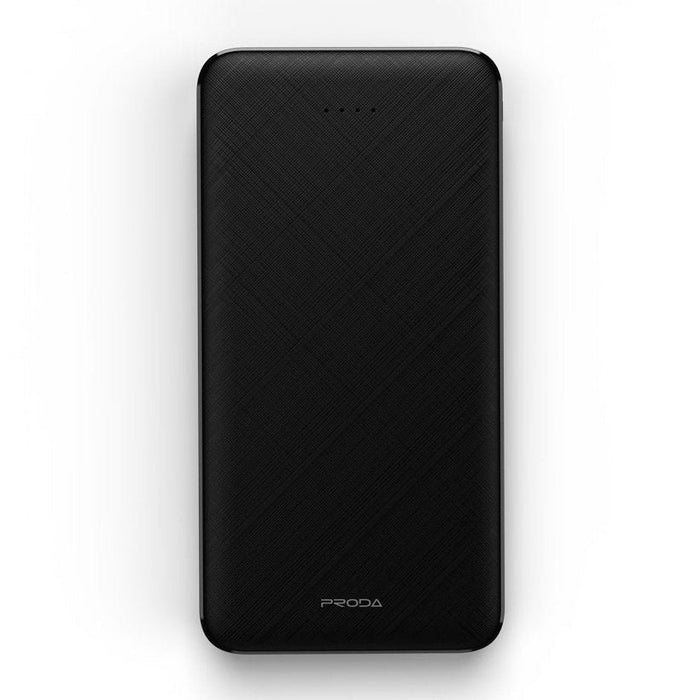 Преносима батерия Proda 10000mAh 2x USB Черен