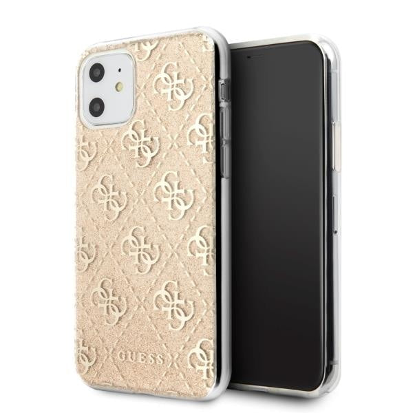 Кейс Guess Glitter за Apple iPhone 11 Златист