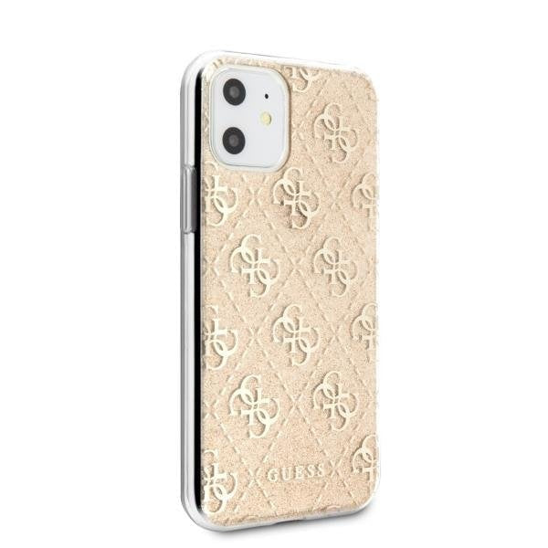 Кейс Guess Glitter за Apple iPhone 11 Златист