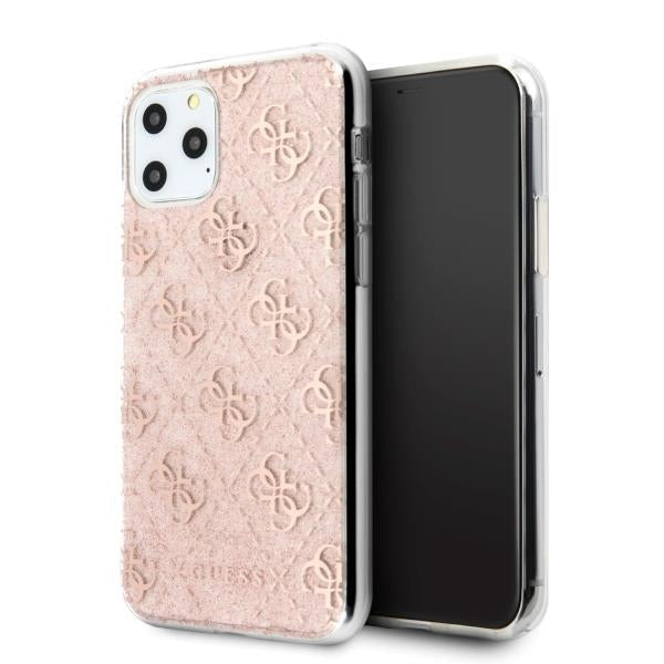 Кейс Guess Glitter за Apple iPhone 11 Pro Max Розов