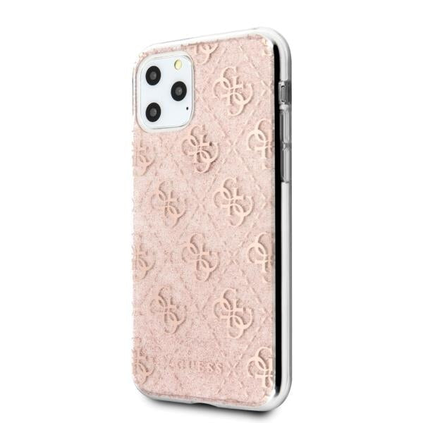 Кейс Guess Glitter за Apple iPhone 11 Pro Max Розов