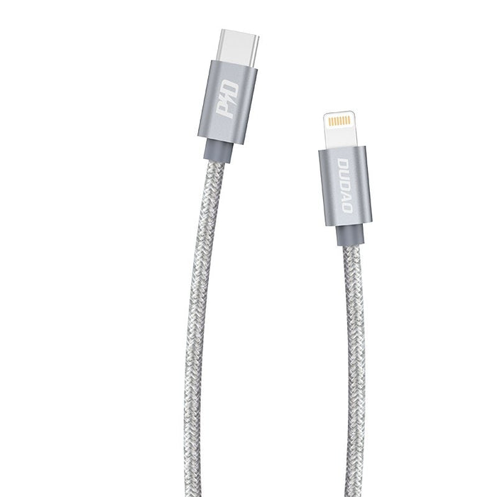 Кабел Dudao USB - C към Lightning 45W 1m Сив