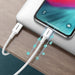 Кабел Ugreen USB - C към Lightning MFI 1m 3A 18W бял