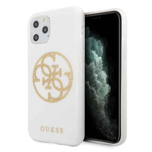 Кейс Guess Glitter за Apple iPhone 11 Pro Бял