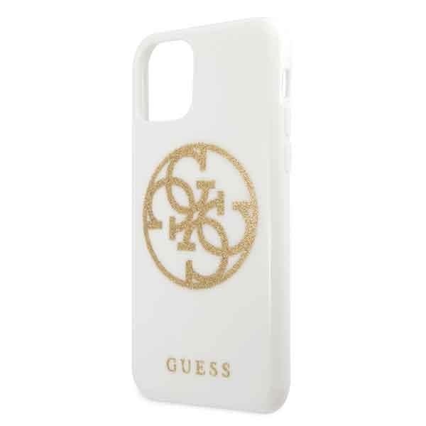 Кейс Guess Glitter за Apple iPhone 11 Pro Бял