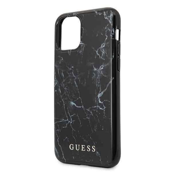 Кейс Guess GUHCN61PCUMABK за iPhone 11 черен Marble