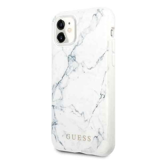 Кейс Guess GUHCN61PCUMAWH за iPhone 11 бял Marble