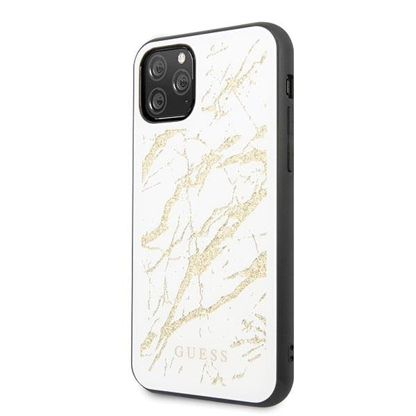 Кейс Guess Glitter Marble Glass за Apple iPhone 11