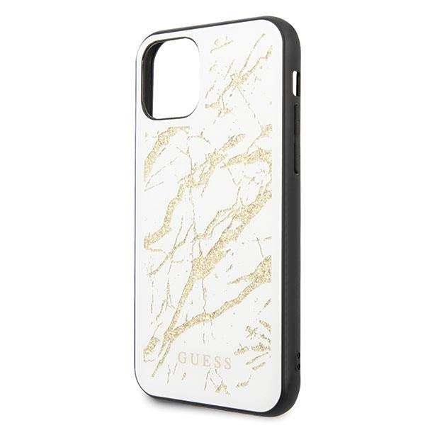 Кейс Guess Glitter Marble Glass за Apple iPhone 11