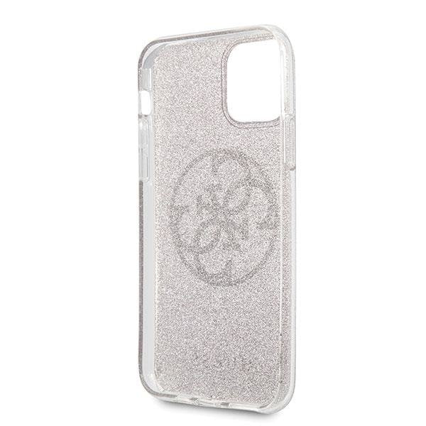 Кейс Guess Circle Glitter за Apple iPhone 11 Pro Max Розов