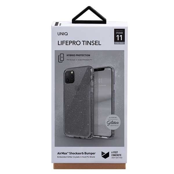 Кейс Uniq Lifepro Tinsel за iPhone 11 Pro Max черен