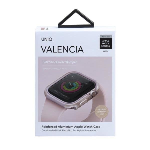 Калъф за Smartwatch Uniq Valencia Apple Watch 5/4 44mm розов
