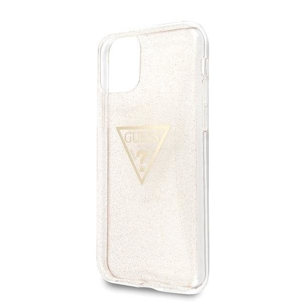 Кейс Guess Glitter Triangle за Apple iPhone 11 Pro Златист