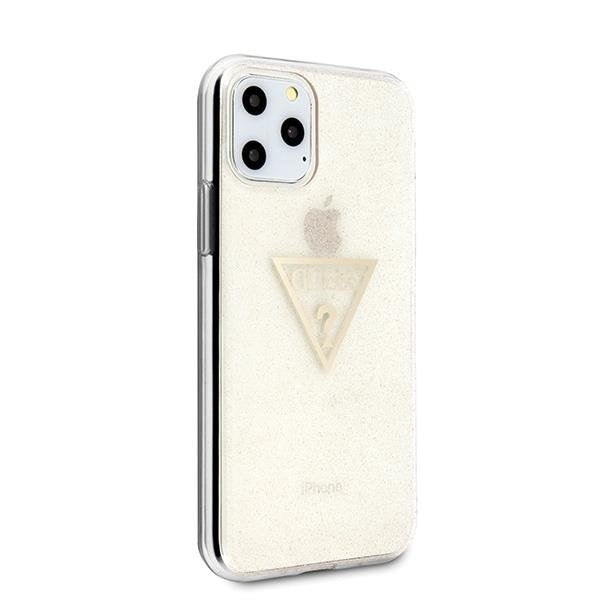 Кейс Guess Glitter Triangle за Apple iPhone 11 Pro Златист