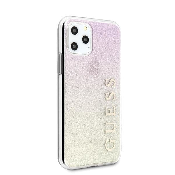 Кейс Guess Gradient Glitter за Apple iPhone 11 Pro Max Розов