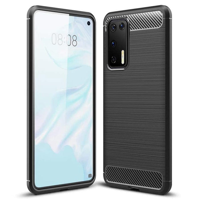 Калъф за телефон Carbon Case TPU Huawei P40 черен