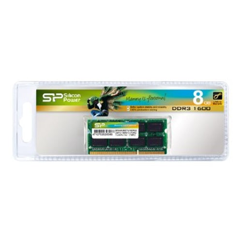 Памет SILICON POWER DDR3 8GB 1600MHz CL11 SO - DIMM 1.5V