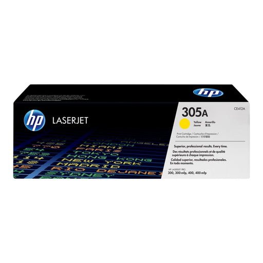 HP 305A LaserJet original toner cartridge yellow standard