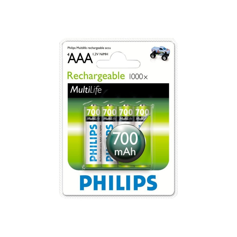 PHILIPS - Batterie Accu Rechargeable AAA 4 Pièce…