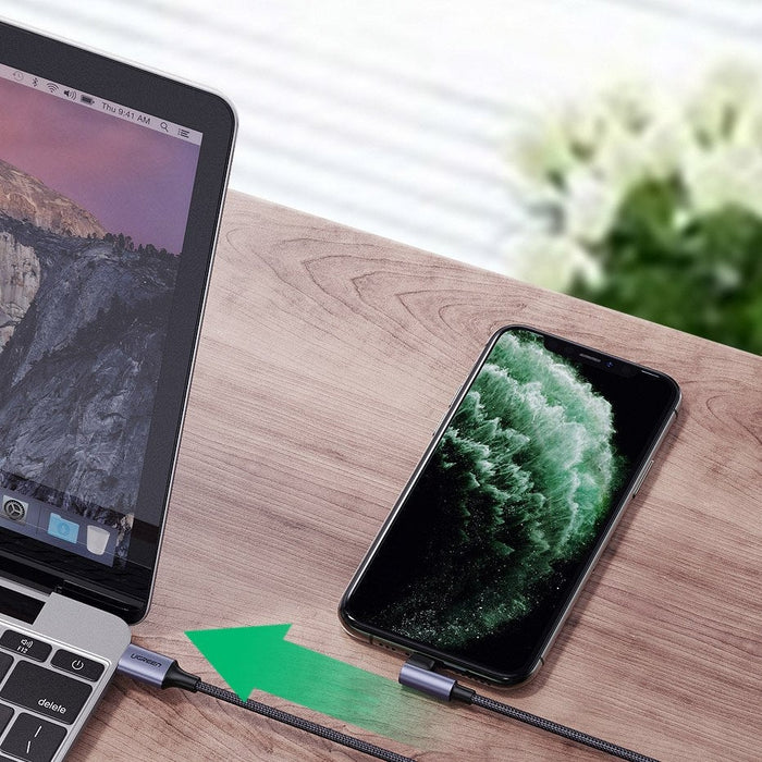 Кабел Ugreen MFI Elbow USB - C към Lightning Power