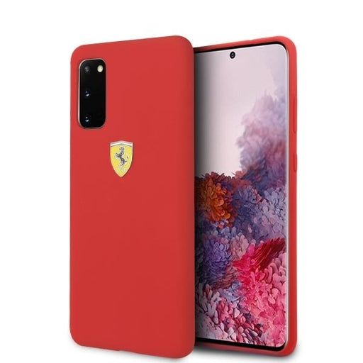 Калъф Ferrari SF Silicone за Samsung Galaxy S20 Red