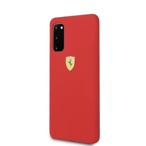 Калъф Ferrari SF Silicone за Samsung Galaxy S20 Red