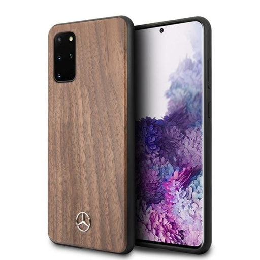 Кейс Mercedes Wood Line Walnut за Samsung Galaxy S20 + Кафяв