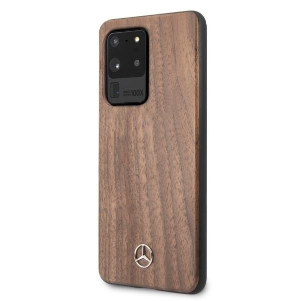 Кейс Mercedes Wood Line Walnut за Samsung Galaxy S20