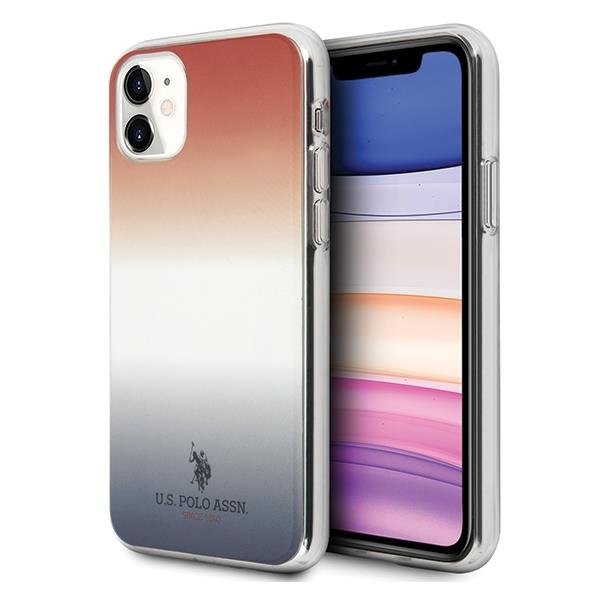 Калъф Us Polo Assn USHCN61TRDGRB iPhone 11 Син/Червен