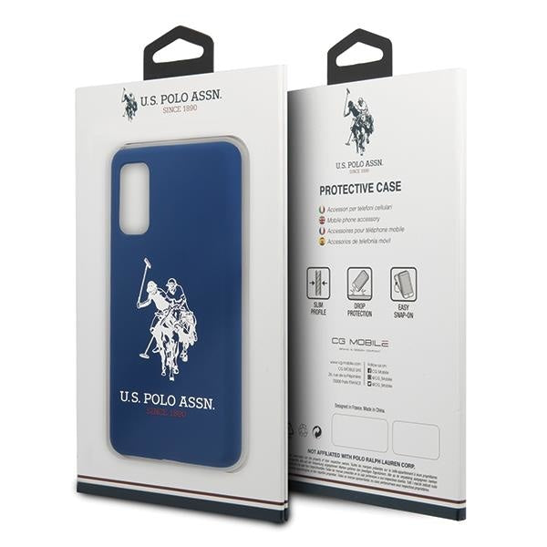 Предпазен калъф US Polo Silicone За Samsung Galaxy S20 Blue